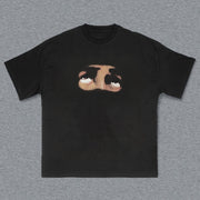 Eyes Print Short Sleeve T-Shirt