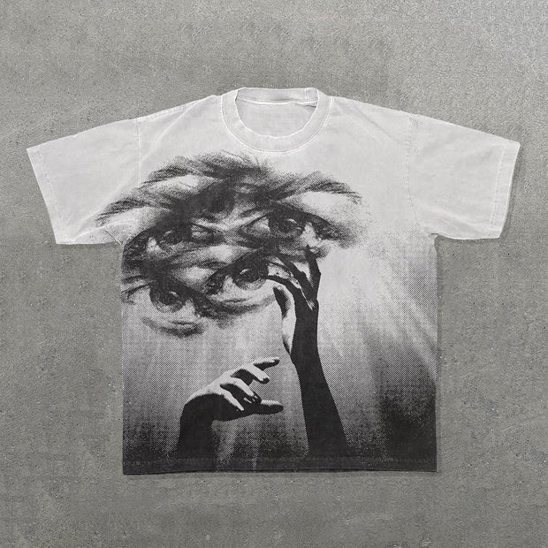 Eyes & Hands Print Short Sleeve T-Shirt