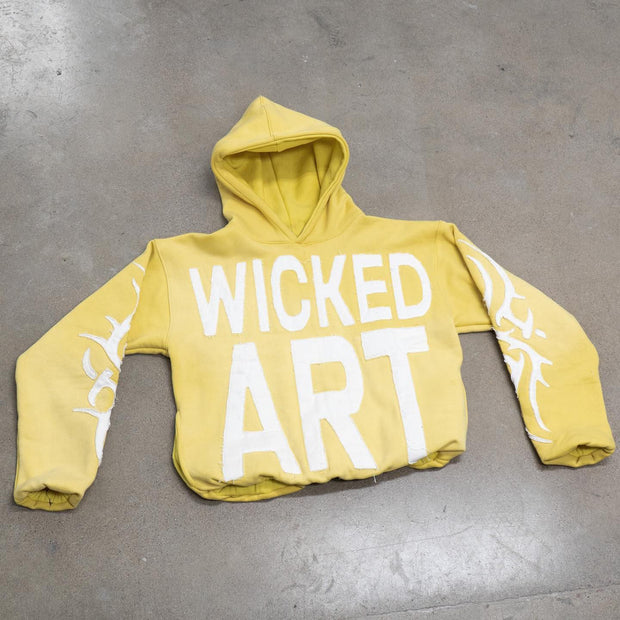 Wicked Art Print Long Sleeve Hoodies