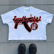 Masked Thug Casual Street Vintage T-Shirt