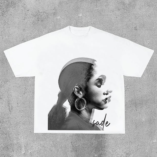 Vintage Sade Adu Printed T-Shirt
