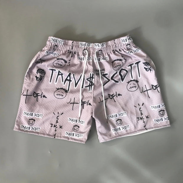 Personalized street sports mesh shorts