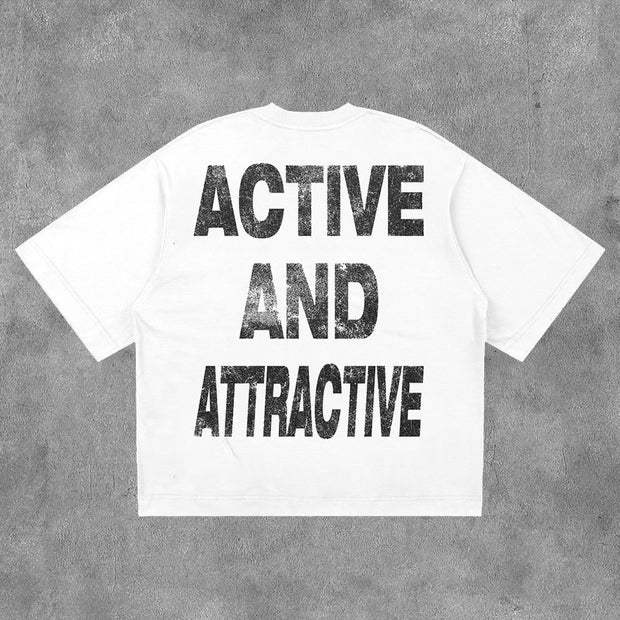 Active And Attractive Print Short Sleeve T-Shirt