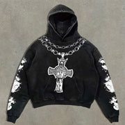 Fashion personalized cross hoodie