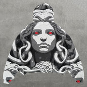 vintage medusa print hoodie