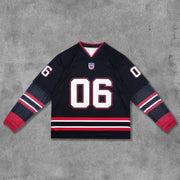 Fake Two No.06 Printed Long Sleeve Jersey