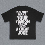 Jesus & Letters Print Short Sleeve T-Shirt