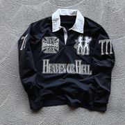 Hell and Heaven Casual Street College Rugby Polo