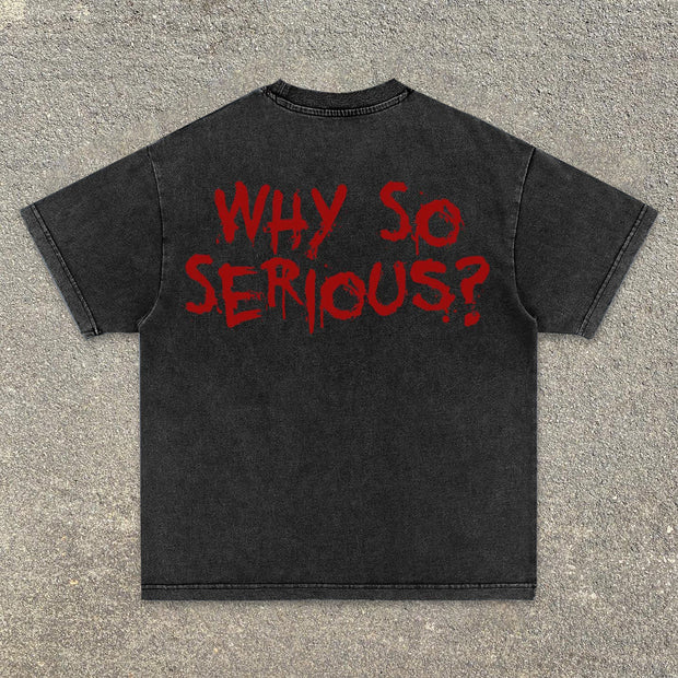 Trendy hip-hop comfortable printed short-sleeved T-shirt