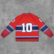 Fake Two No.10 Printed Long Sleeve Jersey