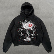 Get Rich Before Die Print Long Sleeve Hoodies