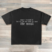 Jesus & Letters Print Short Sleeve T-Shirt