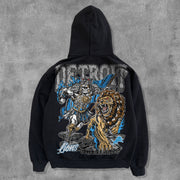 American Football Team Print Long Sleeve Hoodies