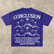 Casual Fashion Letter Print Short Sleeve T-Shirt