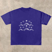 Casual Fashion Letter Print Short Sleeve T-Shirt