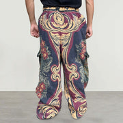Retro hip-hop trendy tapestry trousers