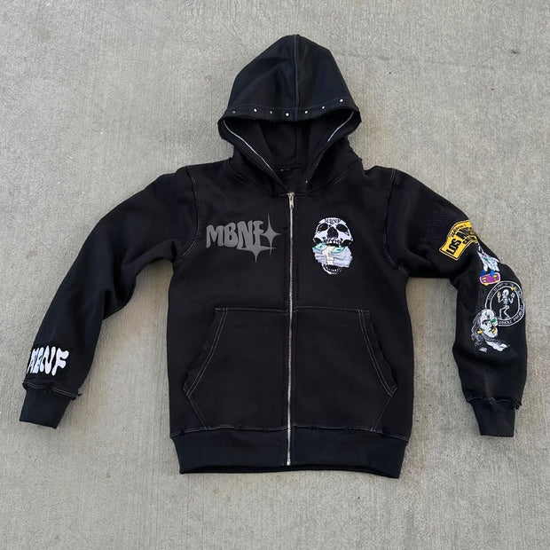 Money Slave Street Zip Hoodie