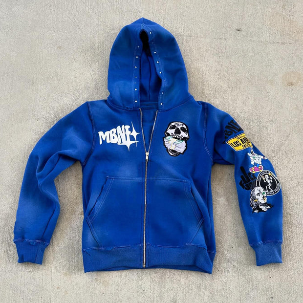 Money Slave Street Zip Hoodie