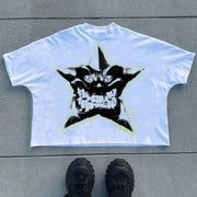 Evil Hell Lucky Star Casual Street T-shirt
