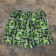 No Bad Vibes Print Mesh Shorts