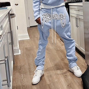 Casual personalized monogram pattern trousers