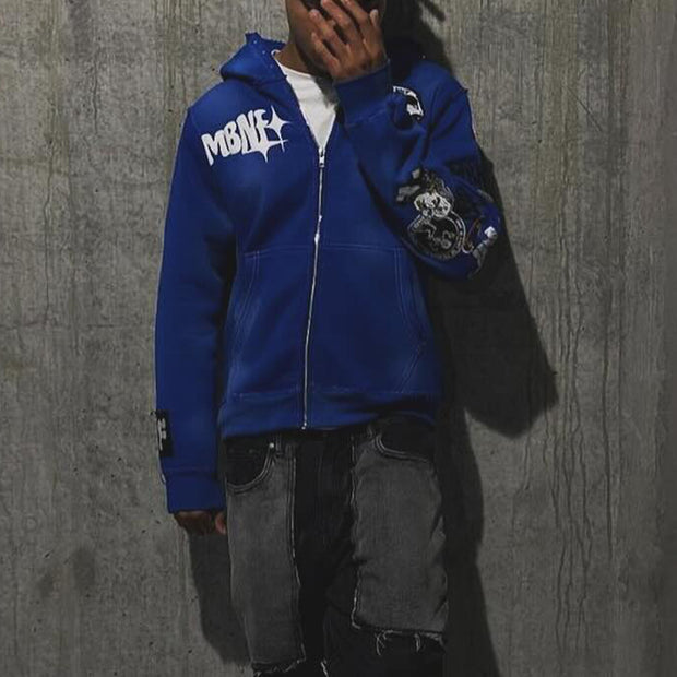 Money Slave Street Zip Hoodie