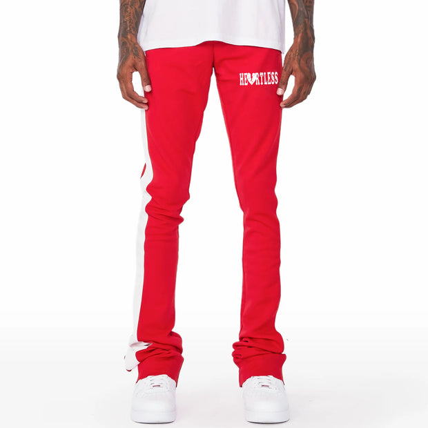 Heartless Print Pocket Flared Trousers