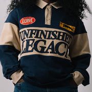Unfinished Legacy Casual Street Vintage College Rugby Polo