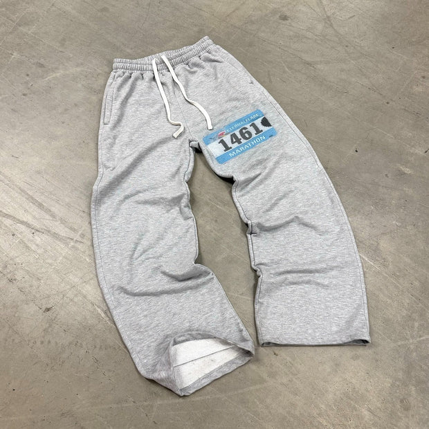 Personalized digital print casual trousers
