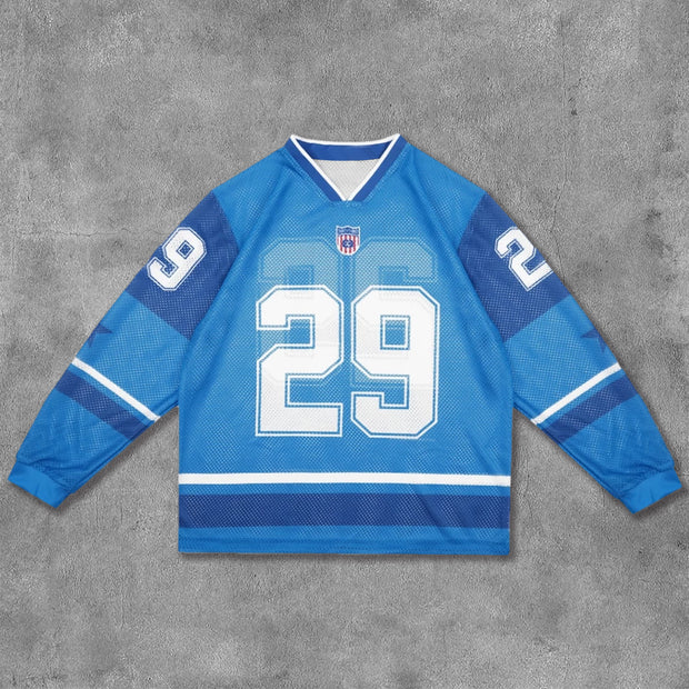 No.29 Printed Mesh Long Sleeve Jersey