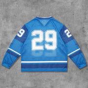 No.29 Printed Mesh Long Sleeve Jersey