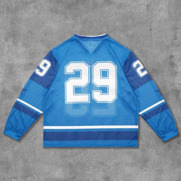 No.29 Printed Mesh Long Sleeve Jersey