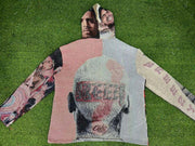 Vintage Character Print Tapestry Hoodie