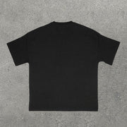Palms & letter Print Short Sleeve T-Shirt