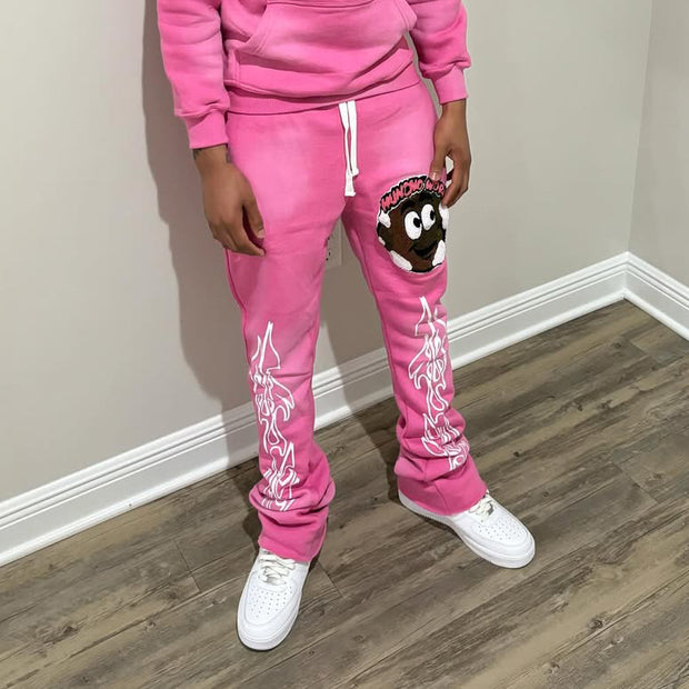 Casual Anime Printed Flared Pants