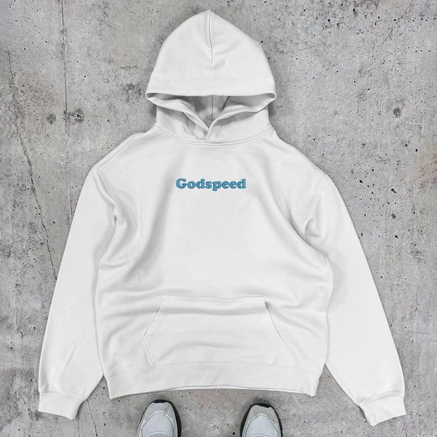 Godspeed Print Long Sleeve Hoodies