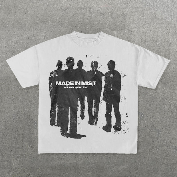 Made In Mist Print Short Sleeve T-Shirt