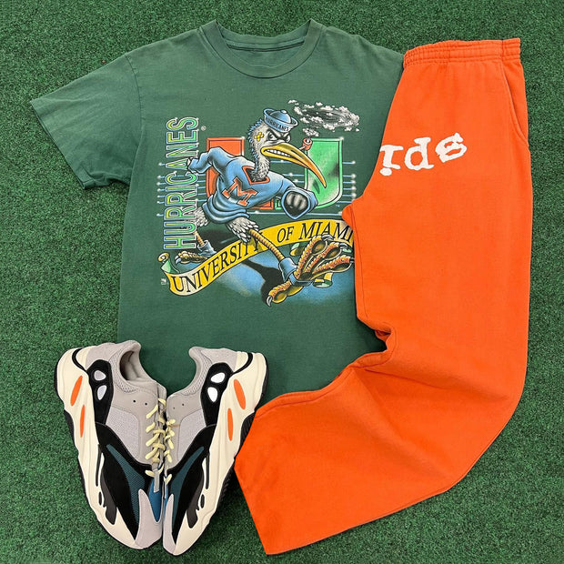 Sp5der Print T-shirt Sweatpants Two Piece Set