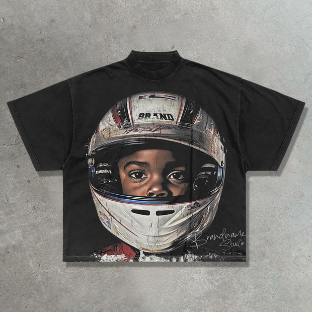 Son of a Racer Casual Street Vintage T-Shirt