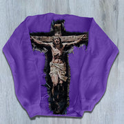 Vintage Crew Neck Tapestry Christian Sweatshirt