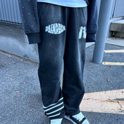 Casual Retro Washed Street Heavyweight Sweatpants