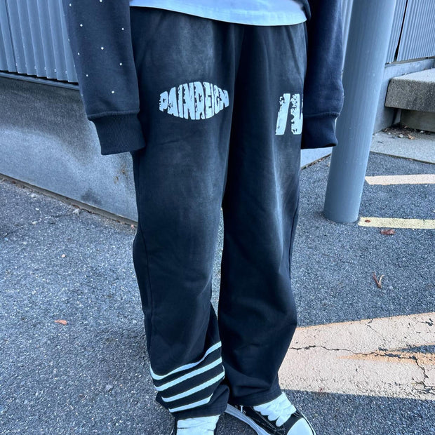 Casual Retro Washed Street Heavyweight Sweatpants