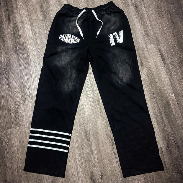 Casual Retro Washed Street Heavyweight Sweatpants