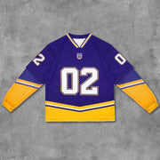 Fake Two No.02 Printed Long Sleeve Jersey