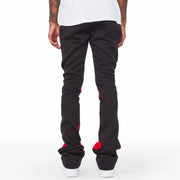 Lover Print Pocket Flared Trousers