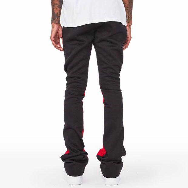 Lover Print Pocket Flared Trousers