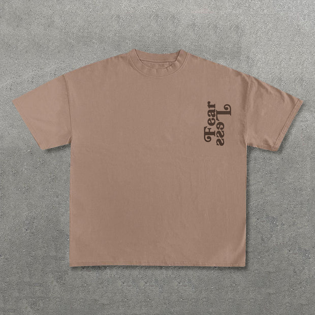 Fearless Print Short Sleeve T-Shirt