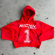Rich No.1 Print Long Sleeve Hoodies