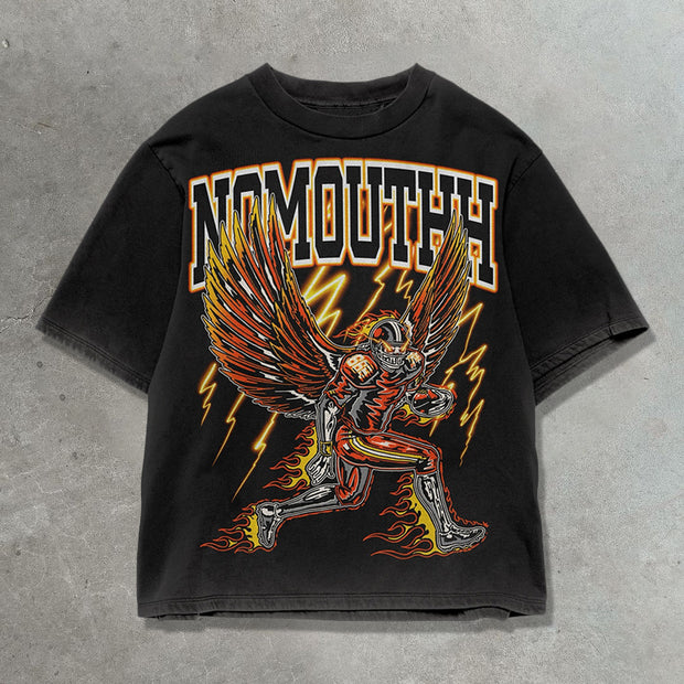 Rugby Flyer Casual Street Retro T-shirt