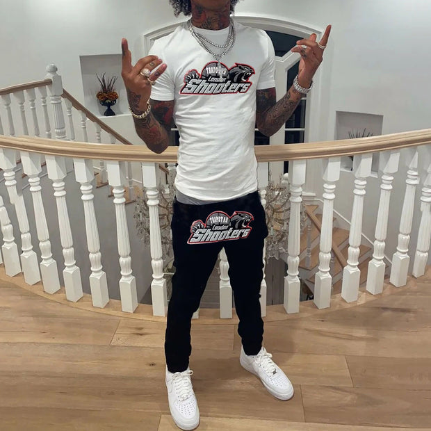 Trapstar Print T-Shirt & Trousers Two-Piece Set